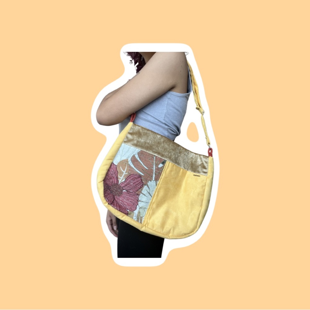 HANDMADE Y2K SUEDE VINTAGE TOTE BAG!